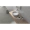 Ruvati 19 x 14 inch Fluted Vessel Bathroom Sink epiStone Solid Surface Modern Oval Matte White RVB2819WH - alternate 5
